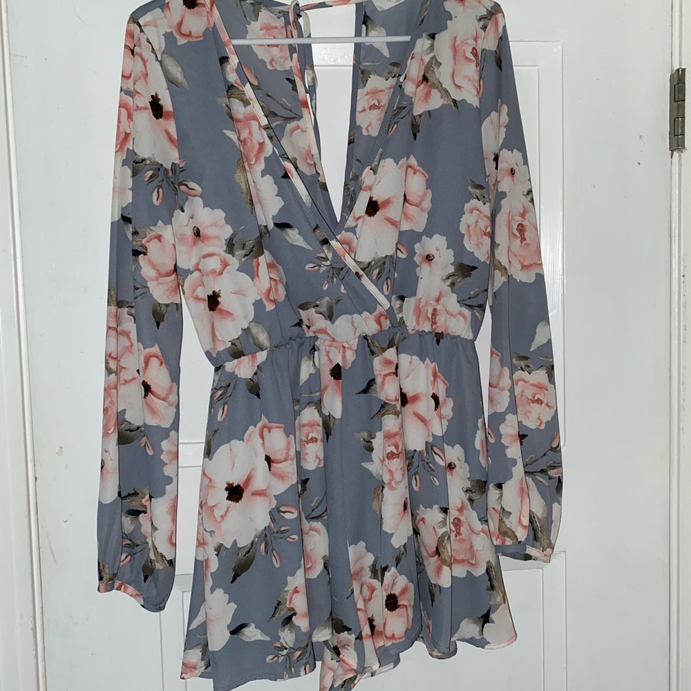 Floral, flowy romper
